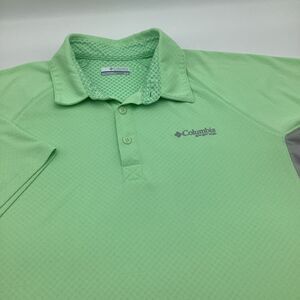 Columbia PFG Mens Short Sleeve Omni Freeze Polo Green Size‎ Medium